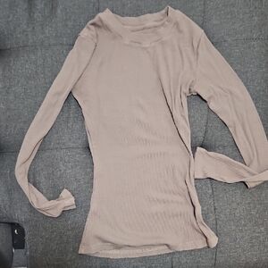 Matte Collection Essential Ribbed Long Sleeve- Mocha